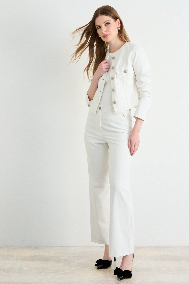 CASACA LISA CRUDO MUJER ASH - 5
