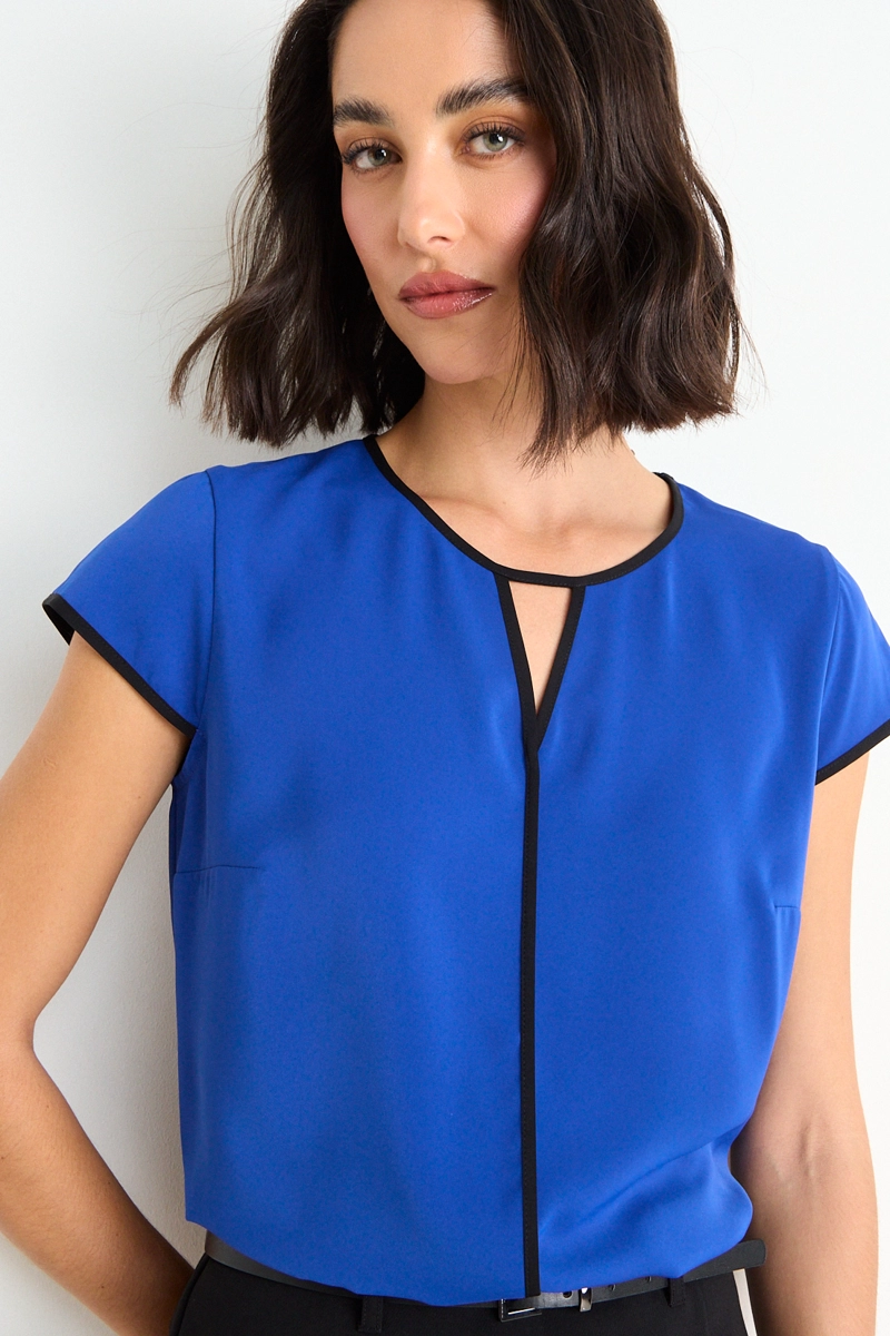 BLUSA LISA AZUL MUJER ASH - 2