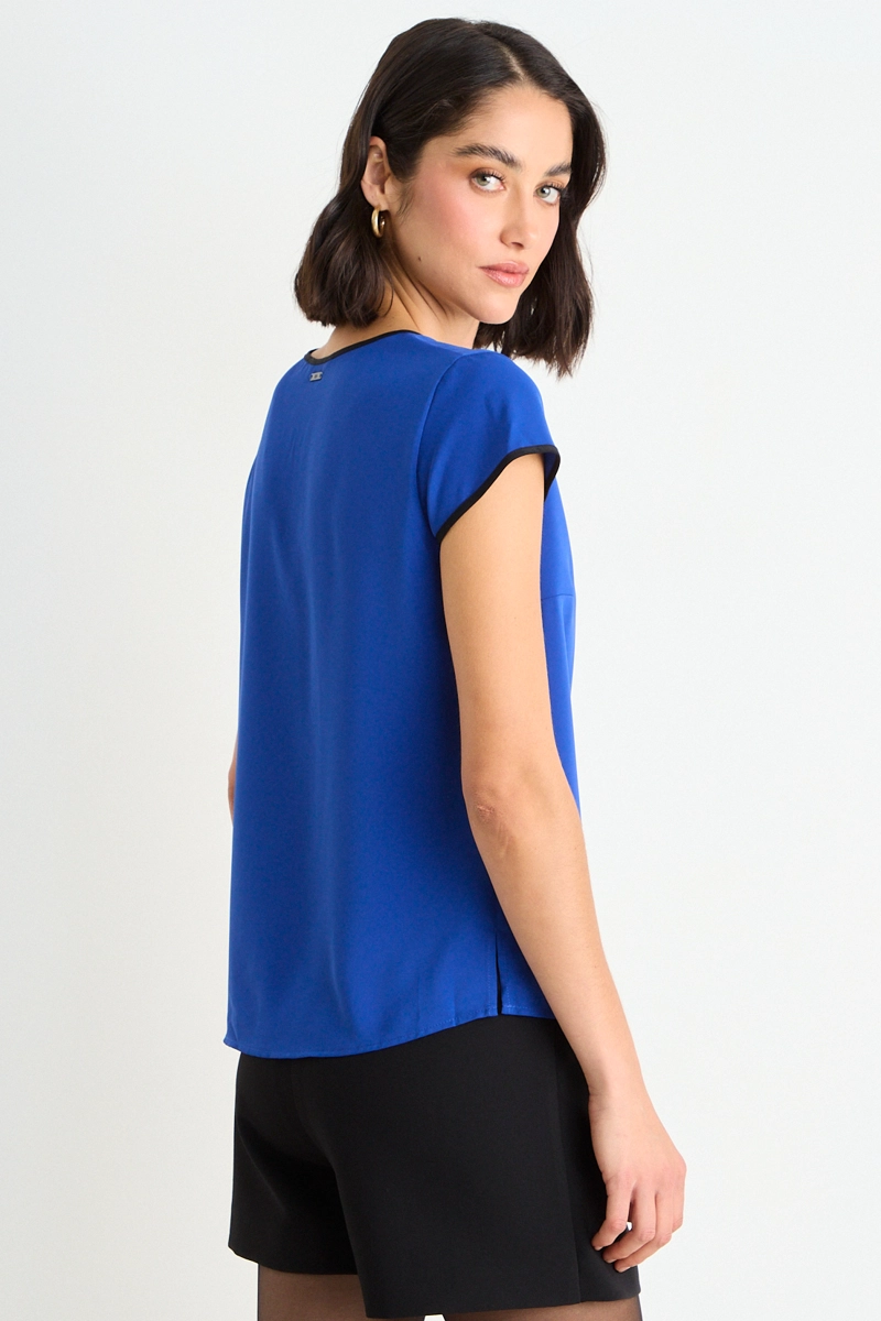 BLUSA LISA AZUL MUJER ASH - 3