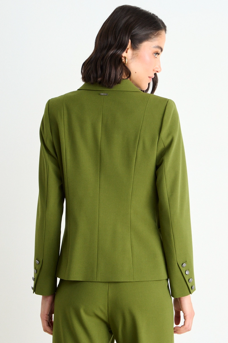 BLAZER LISO VERDE MUJER ASH - 3