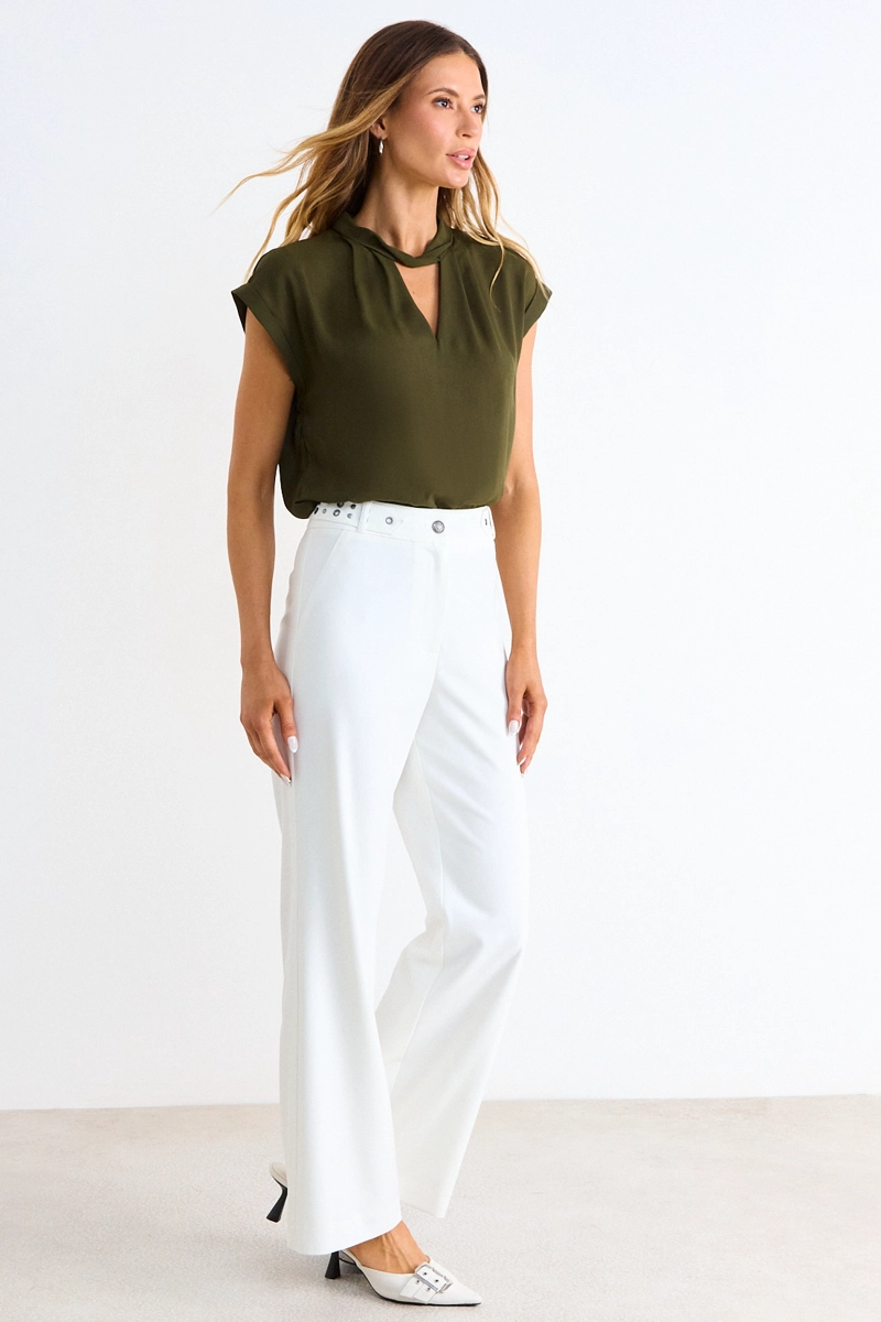 BLUSA LISA VERDE MUJER ASH - 4
