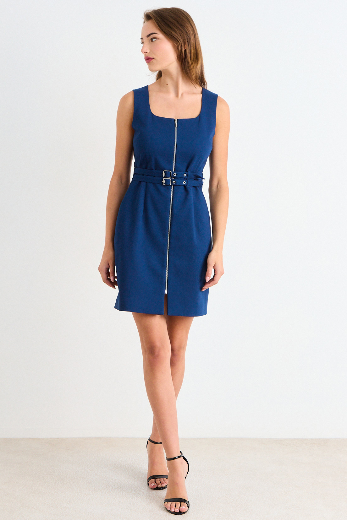 VESTIDO TIPO JUMPER SIN MANGAS AZUL MUJER ASH - 5