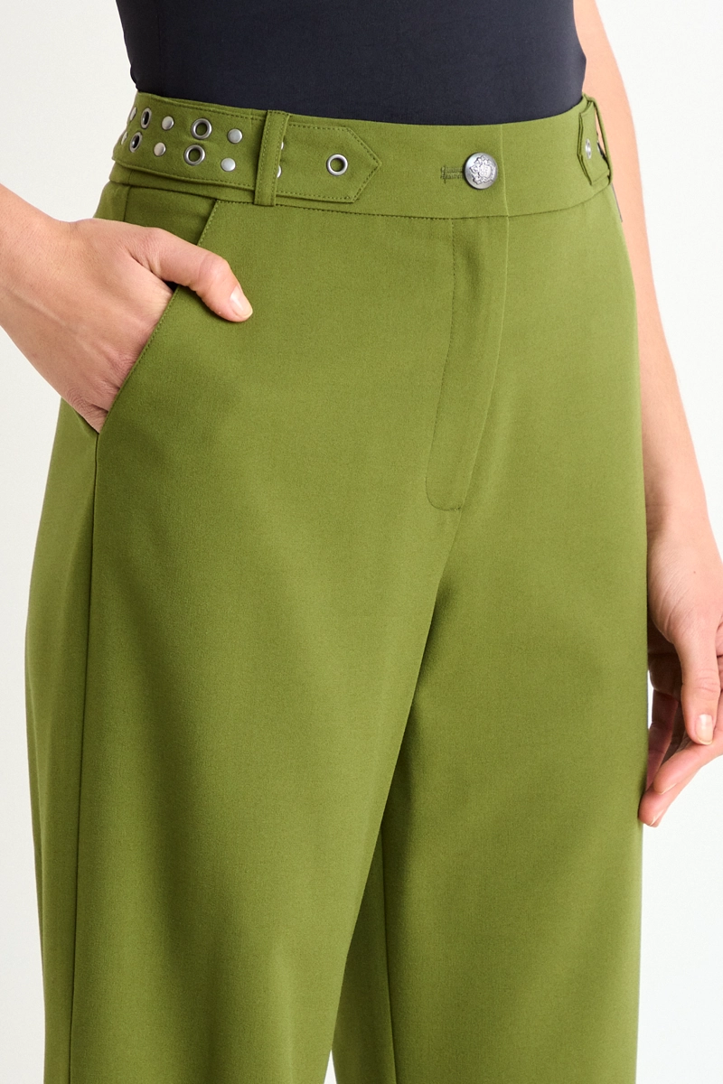 PANTALON LISO VERDE MUJER ASH - 3