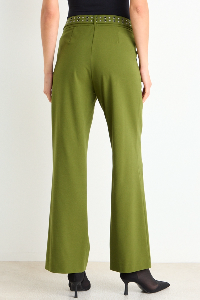 PANTALON LISO VERDE MUJER ASH - 4