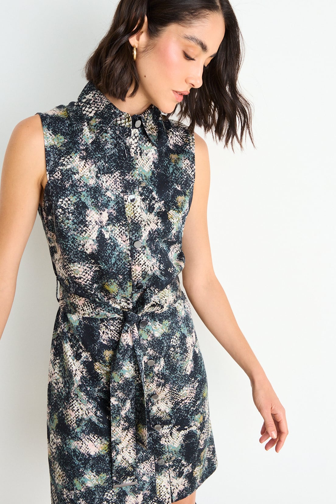 VESTIDO PRINT NEGRO MUJER ASH - 1