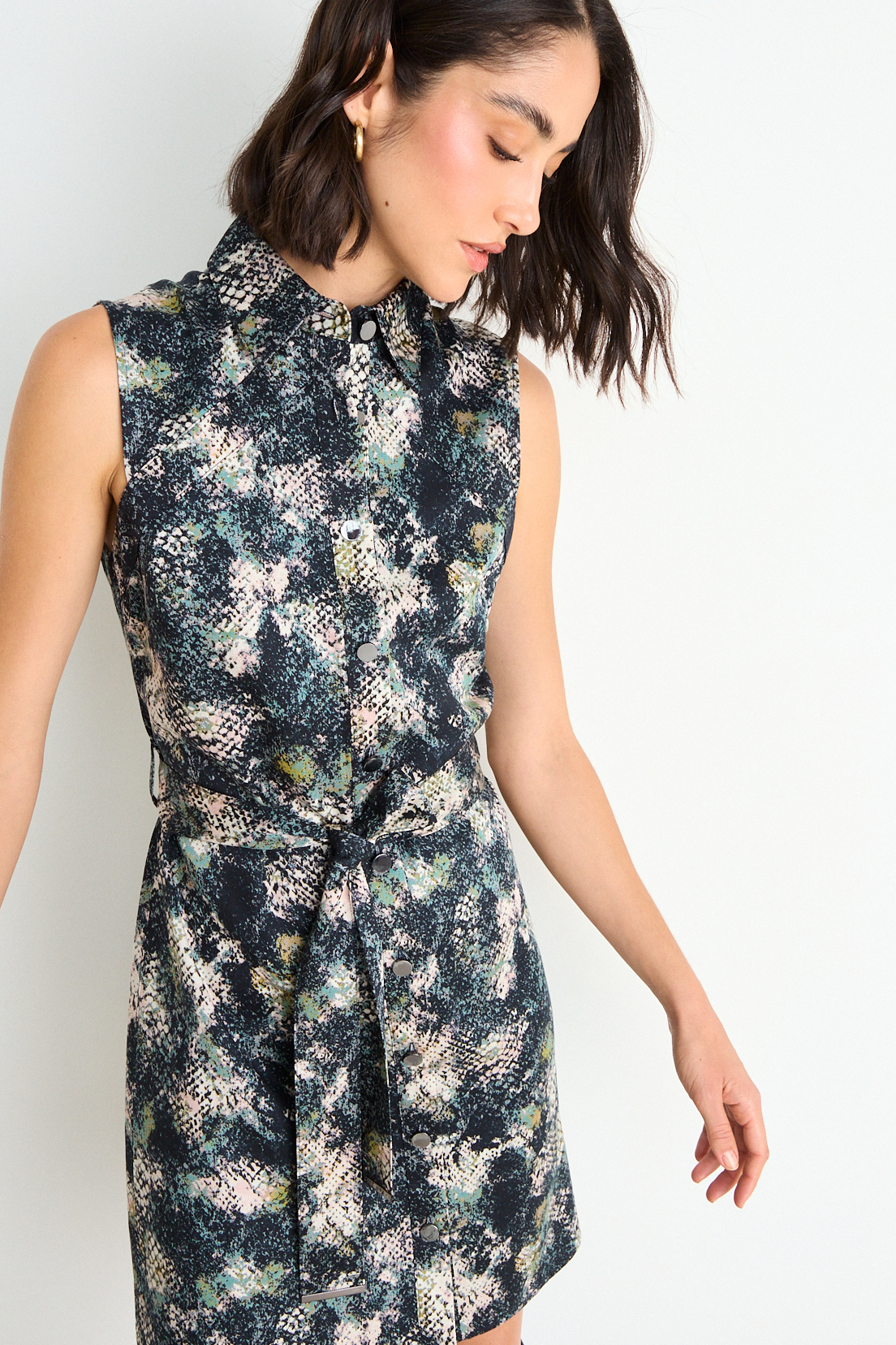 VESTIDO PRINT NEGRO MUJER ASH - 1
