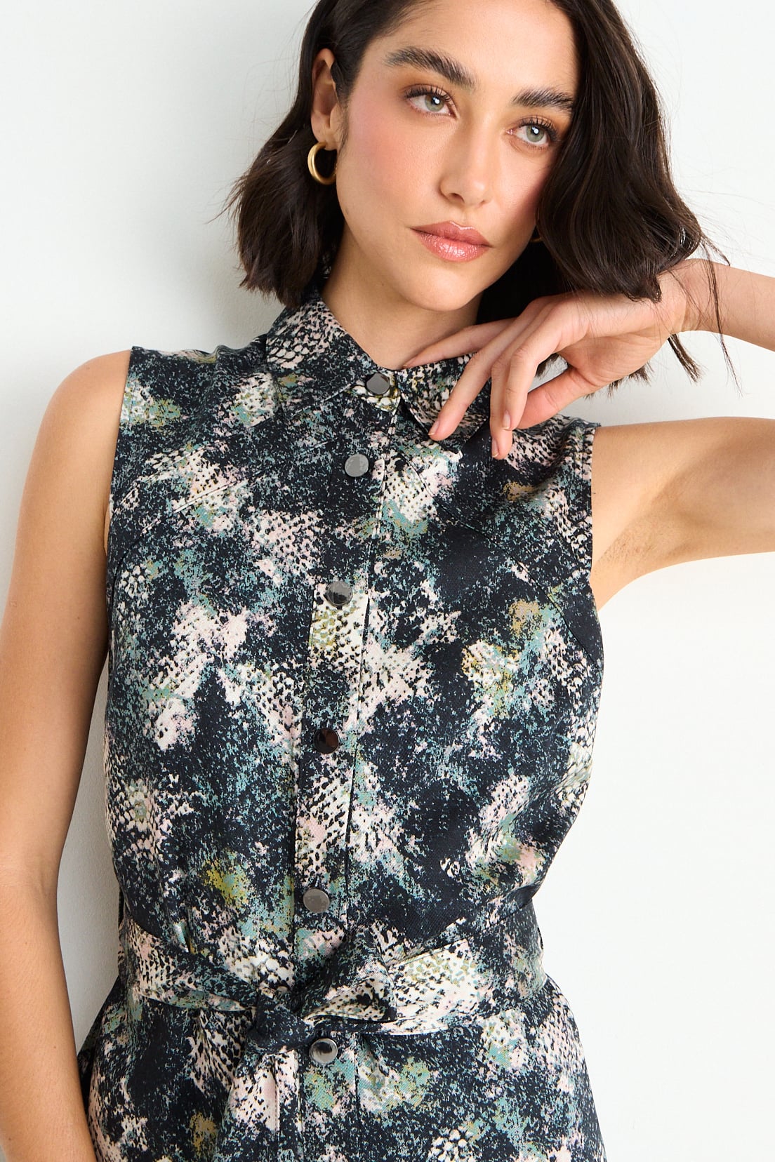 VESTIDO PRINT NEGRO MUJER ASH - 2
