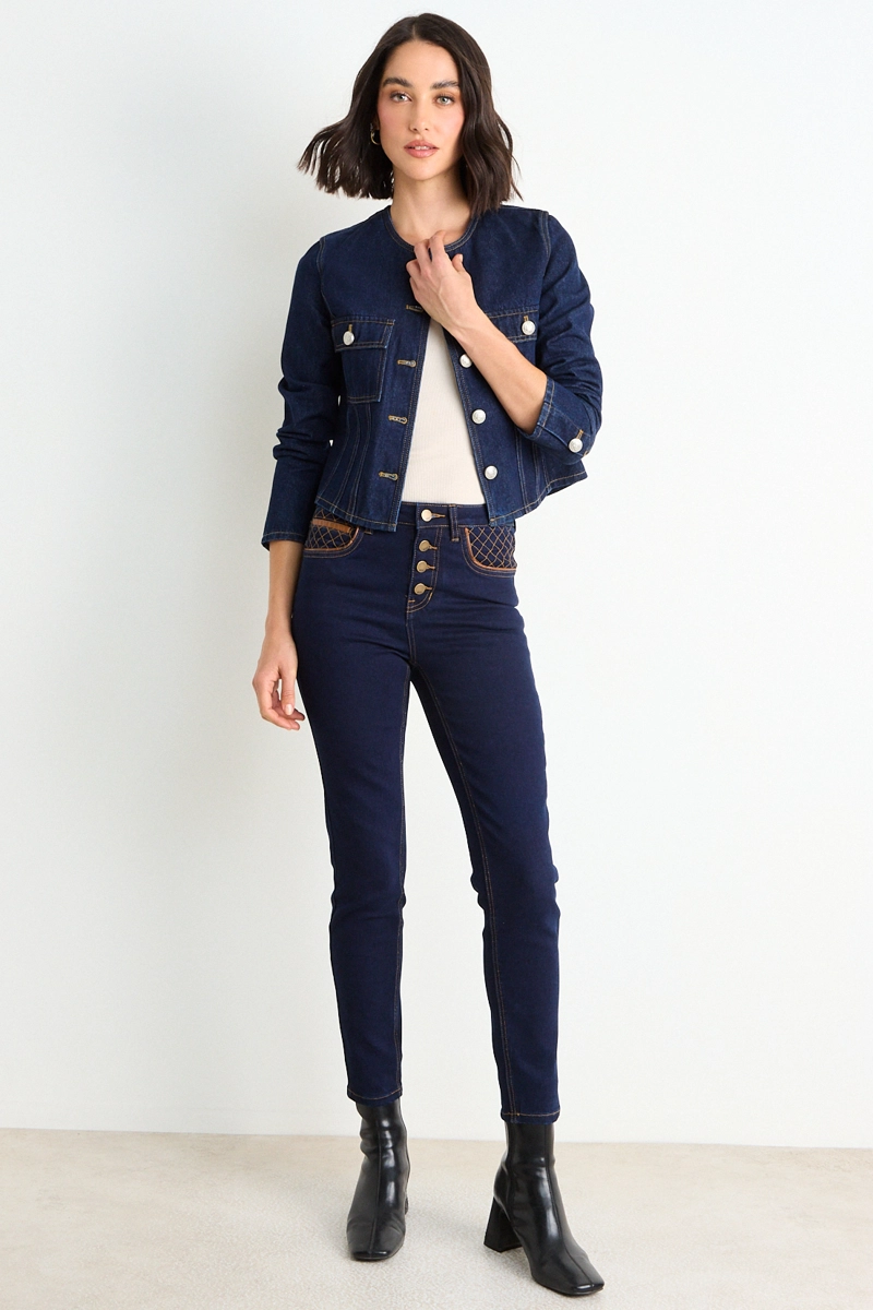 SKINNY JEANS AZUL MUJER ASH - 1