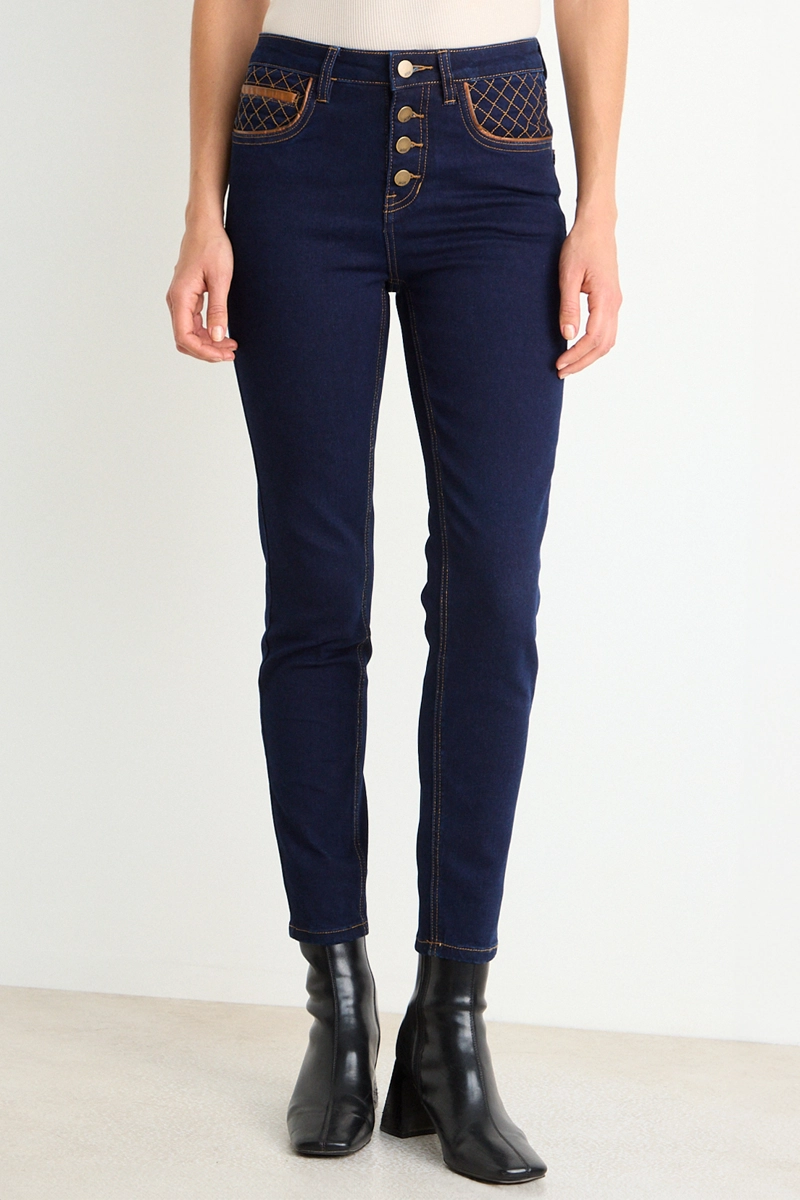 SKINNY JEANS AZUL MUJER ASH - 2