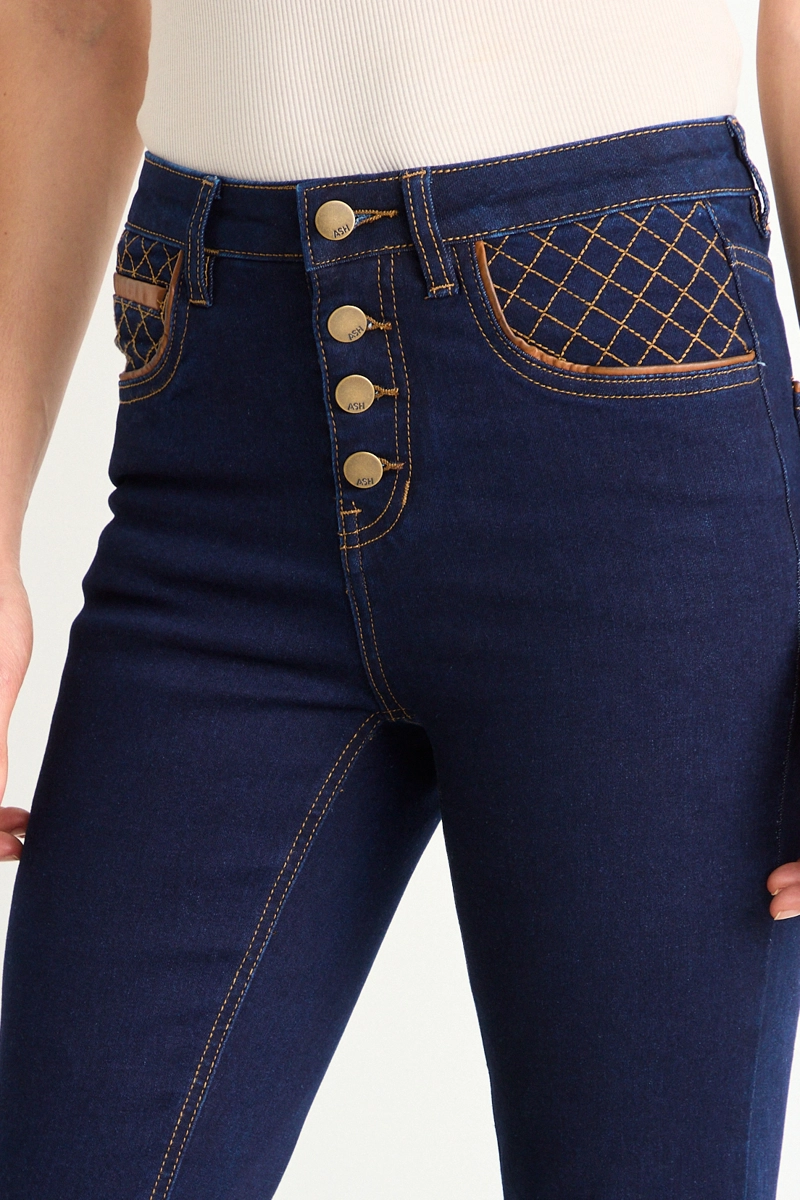 SKINNY JEANS AZUL MUJER ASH - 3
