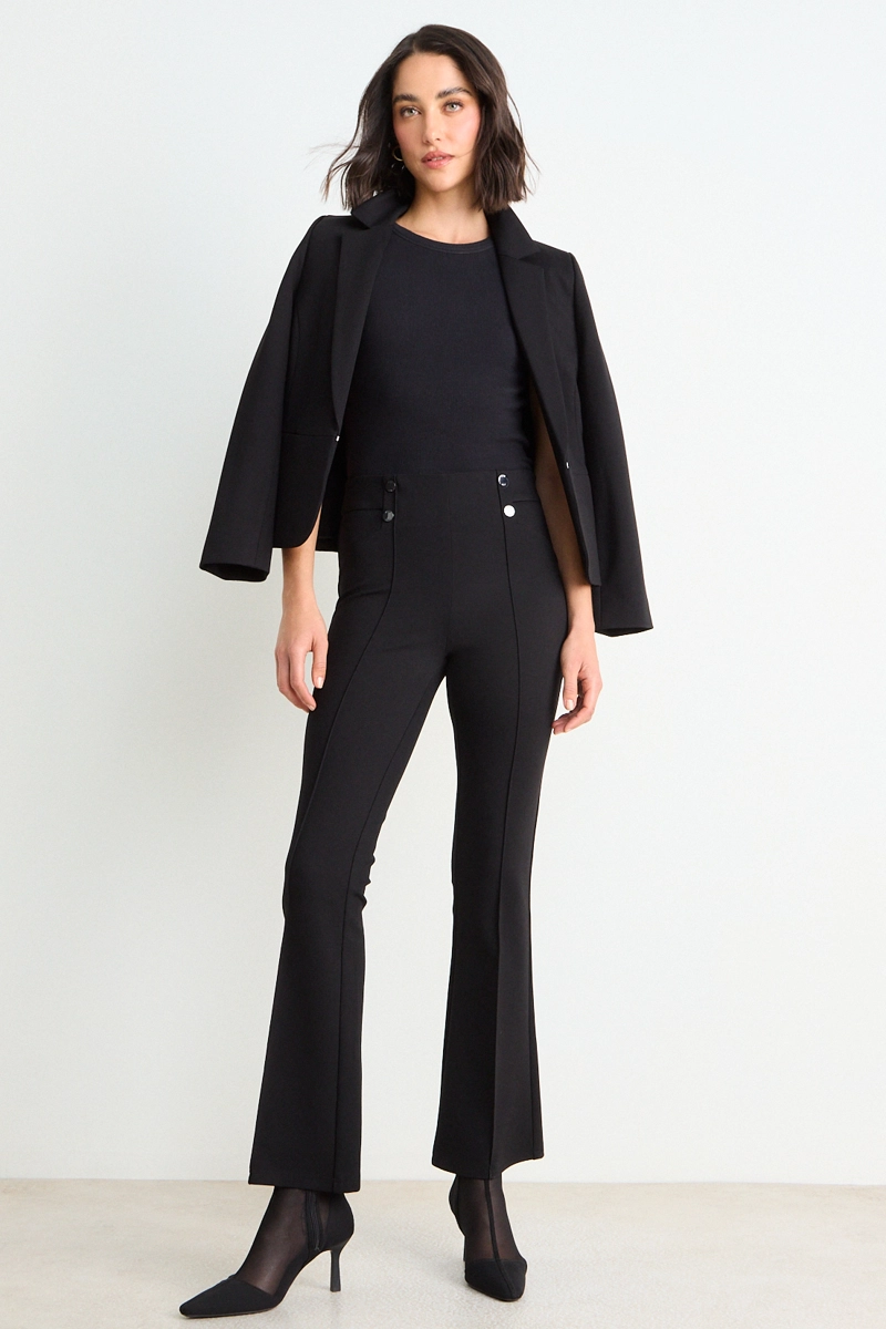 CALZA PRETINA ANCHA NEGRO MUJER ASH - 1