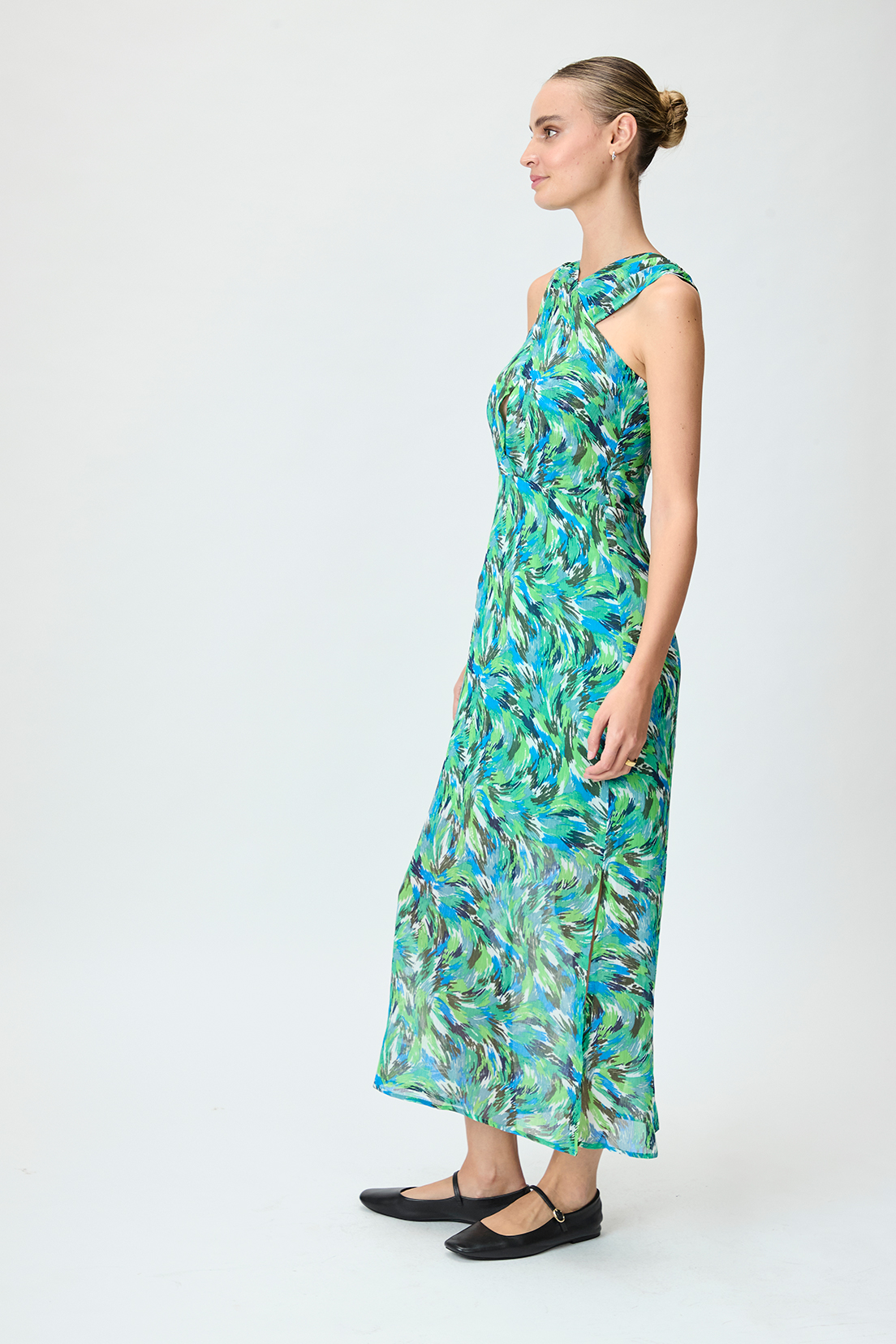 VESTIDO VERDE MUJER IO - 4