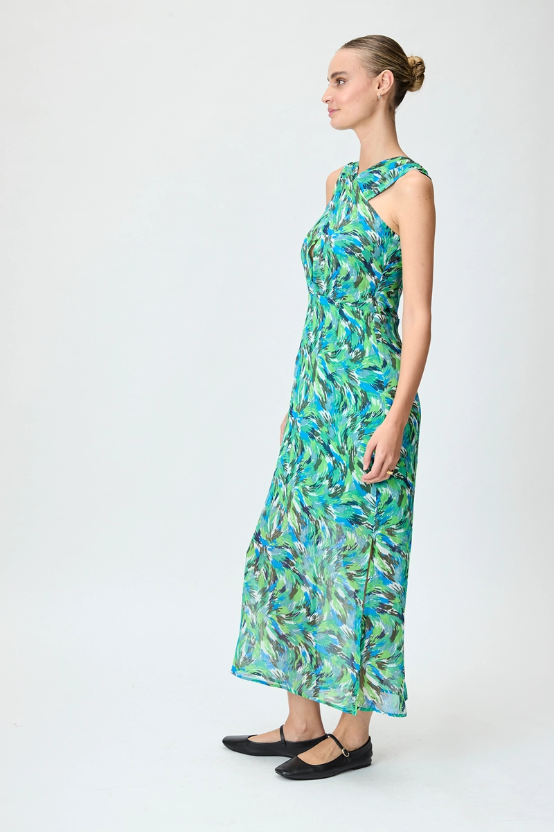 VESTIDO VERDE MUJER IO - 4