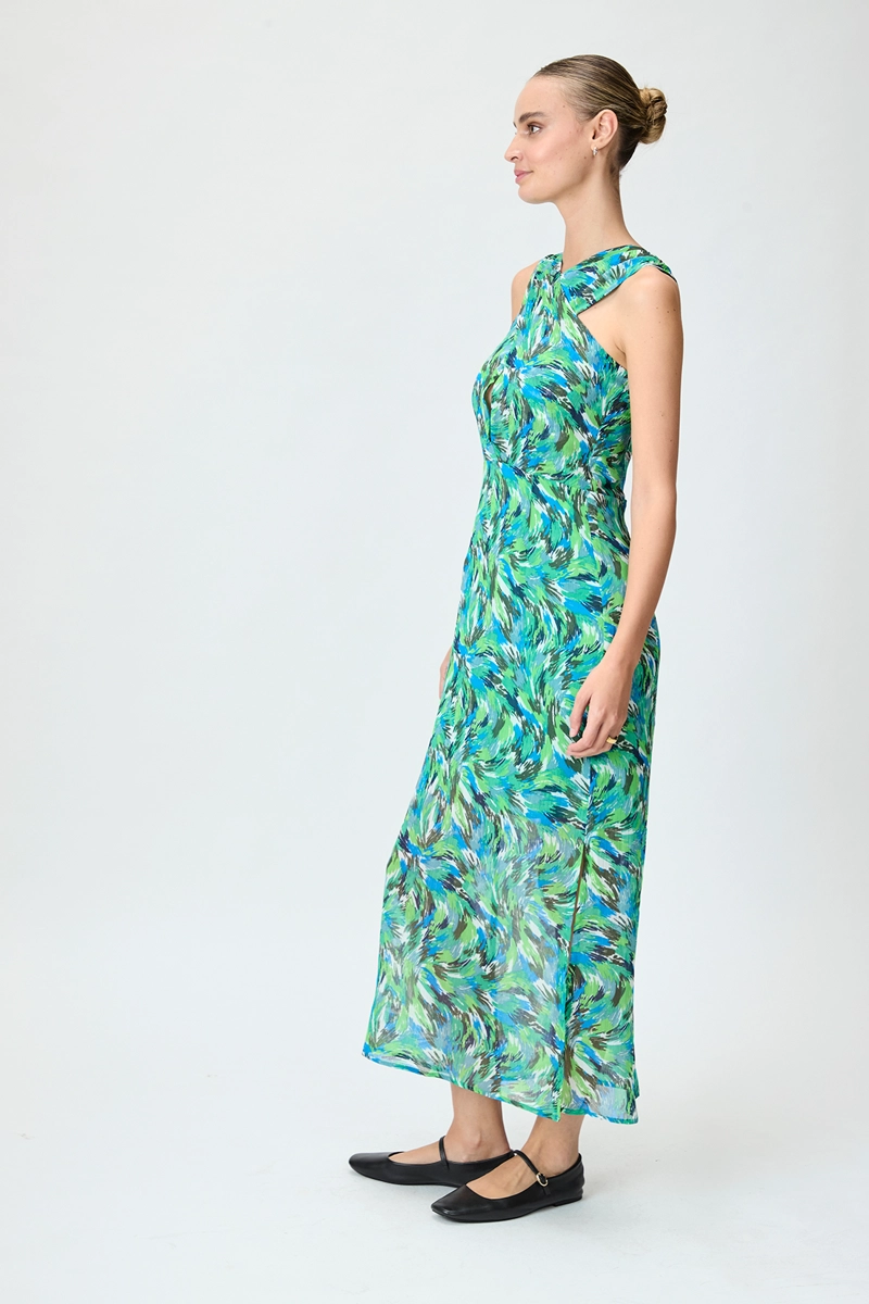 VESTIDO VERDE MUJER IO - 4