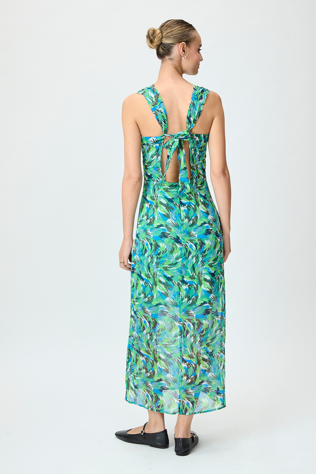 VESTIDO VERDE MUJER IO - 5