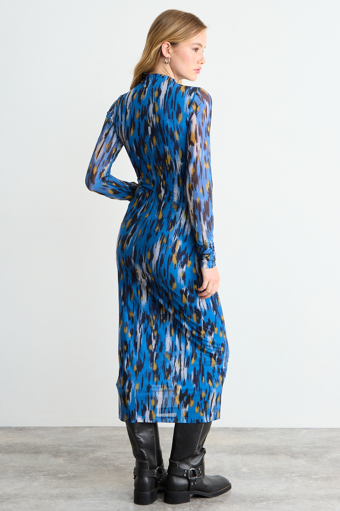 VESTIDO FANTASIA LARGO CELESTE MUJER IO - 3