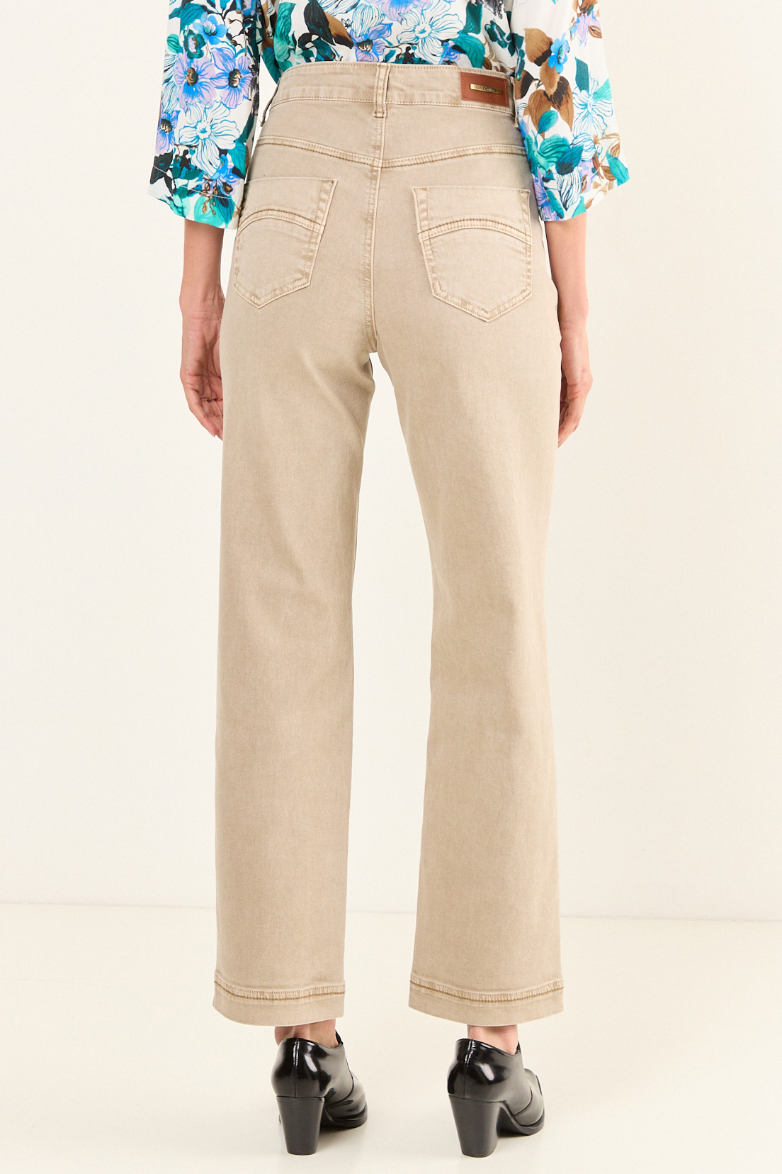 JEANS LISO BEIGE MUJER MAGRIFFE - 4