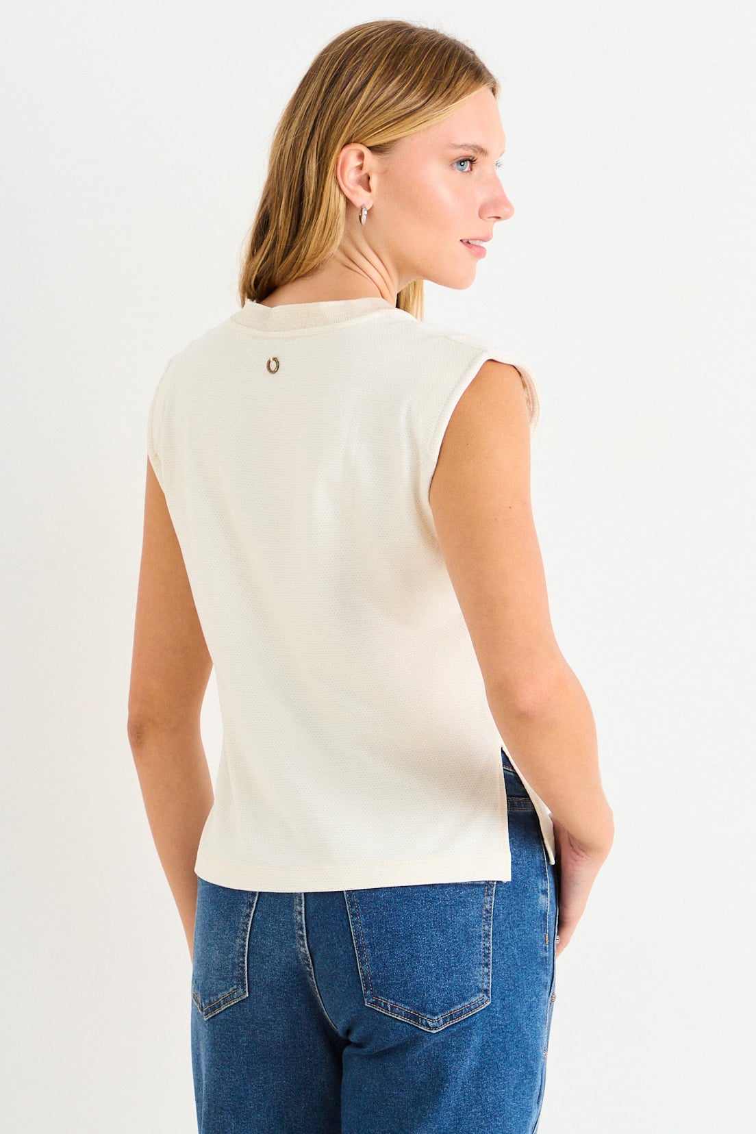 POLERA LISA CRUDO MUJER ASH - 3