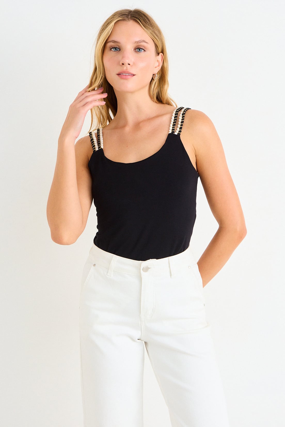 BLUSA LISA NEGRO MUJER IO - 2