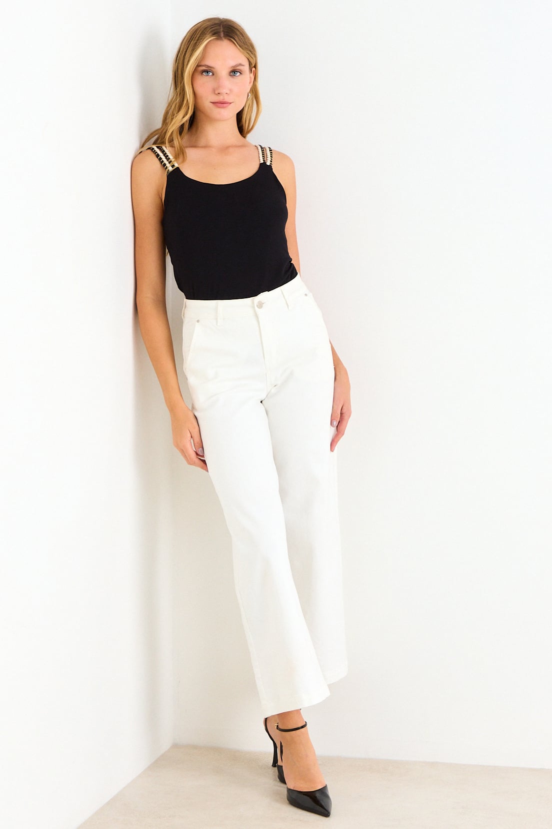 BLUSA LISA NEGRO MUJER IO - 4