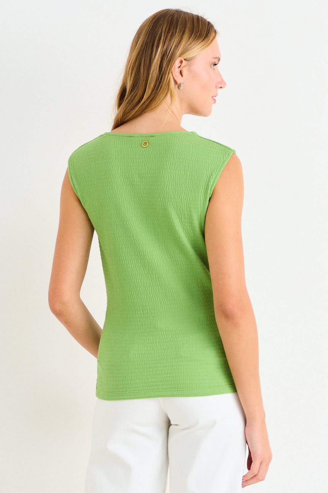 POLERA LISA VERDE LIMA MUJER ASH - 3