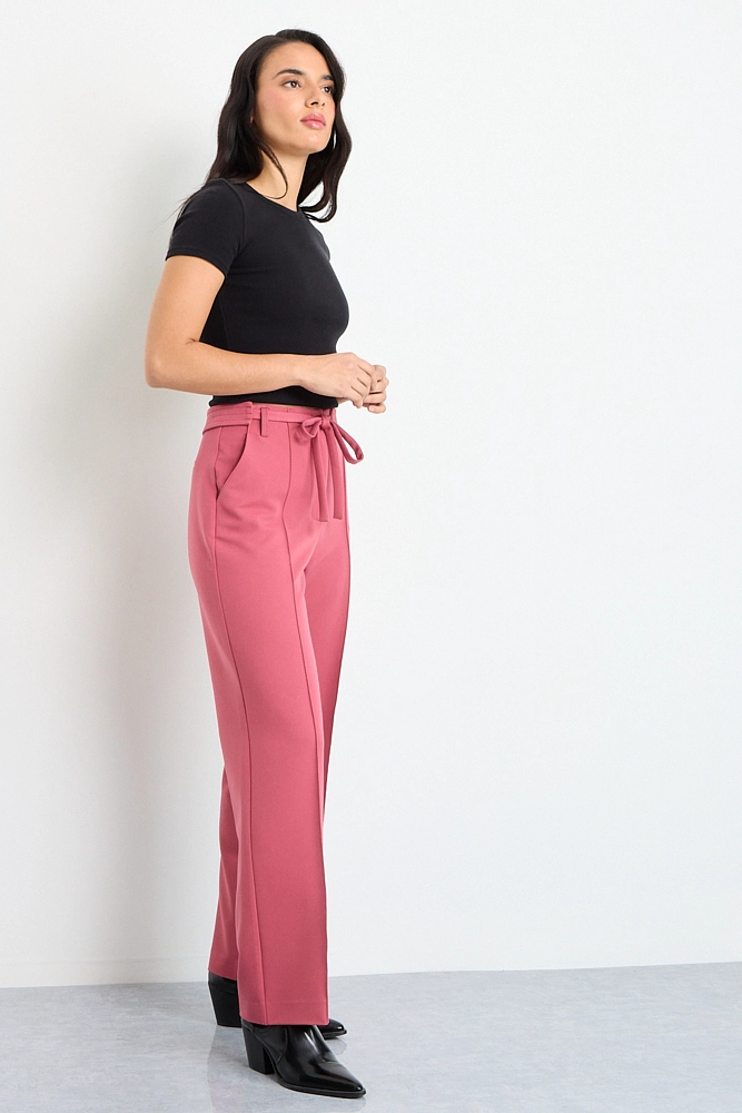 PANTALON LISO ROSADO MUJER IO - 5