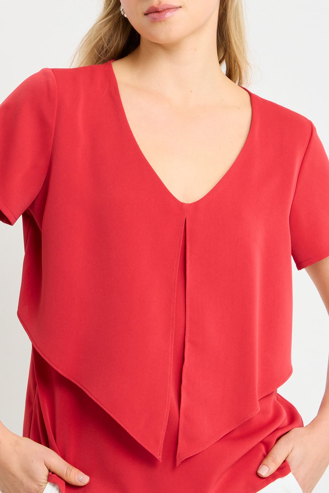BLUSA LISA ROJO MUJER ASH - 2