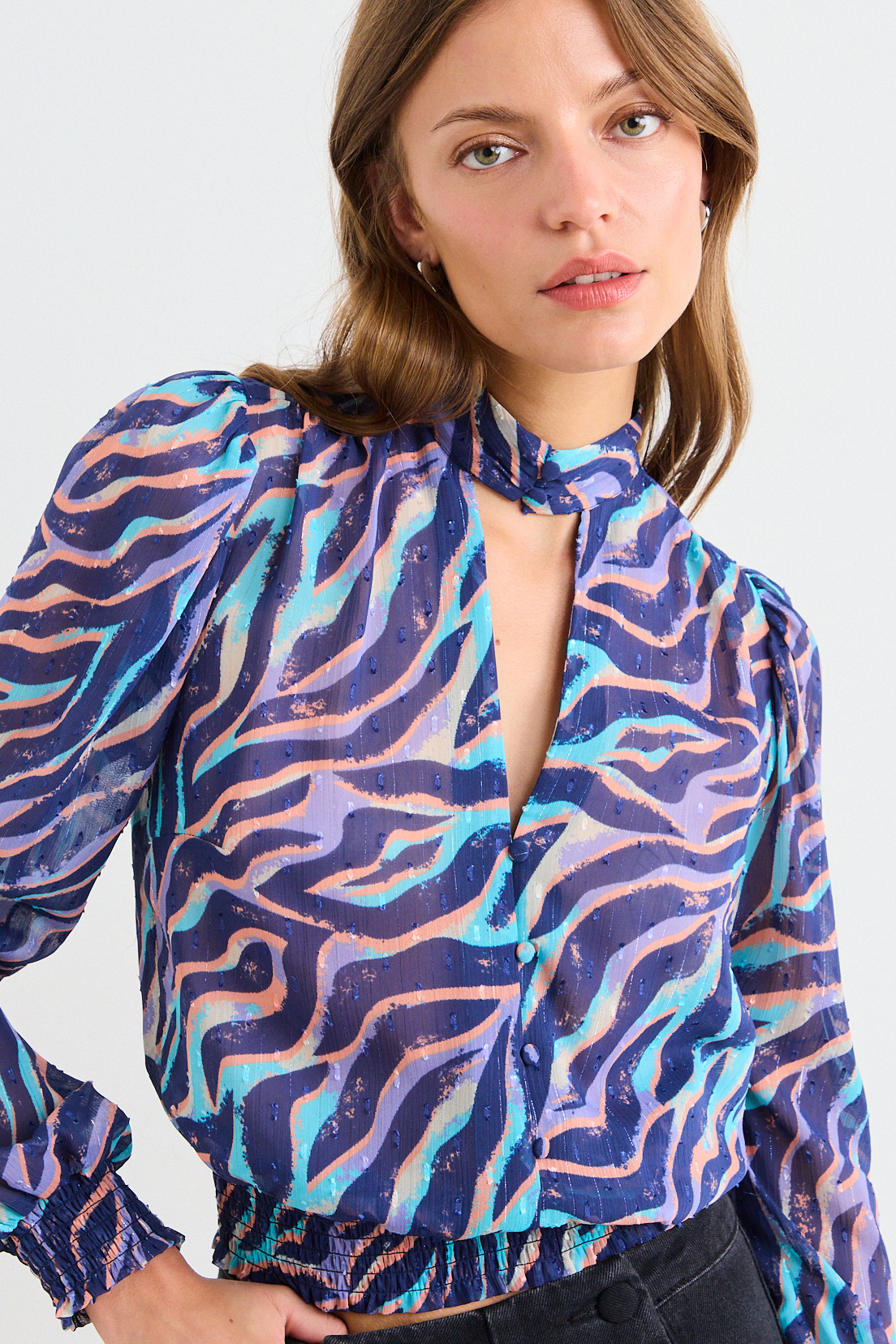 BLUSA FANTASIA MORADO MUJER IO - 1