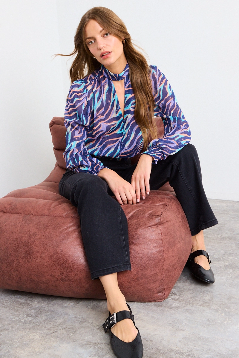 BLUSA FANTASIA MORADO MUJER IO - 4