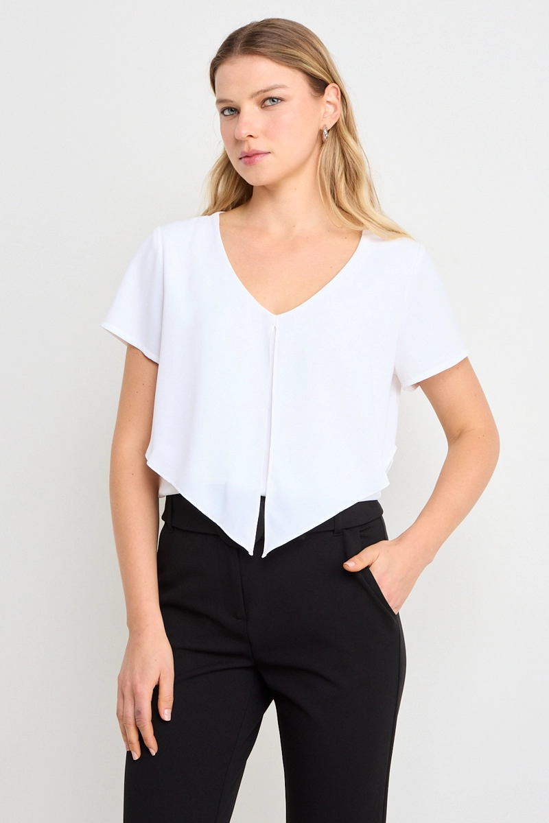 BLUSA LISA CRUDO MUJER ASH - 2