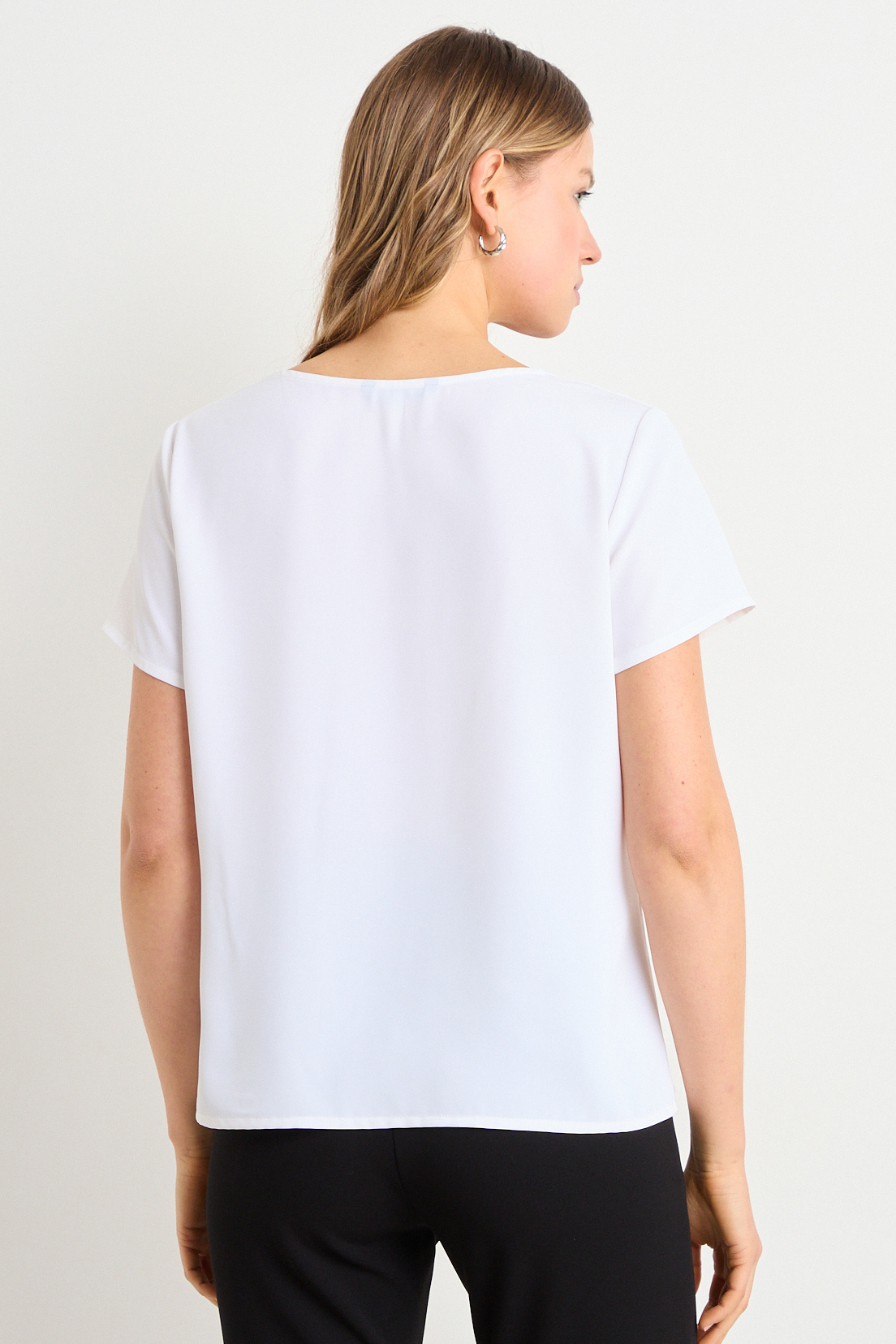 BLUSA LISA CRUDO MUJER ASH - 3