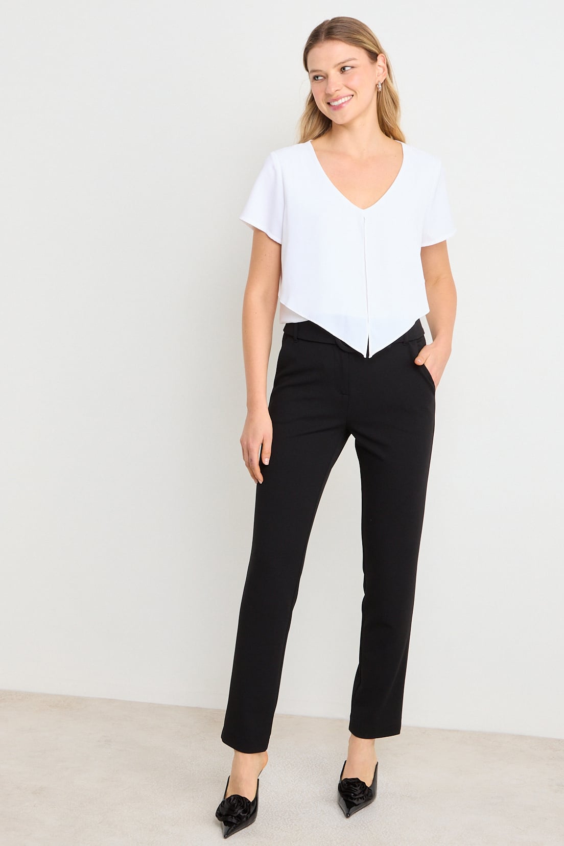 BLUSA LISA CRUDO MUJER ASH - 4