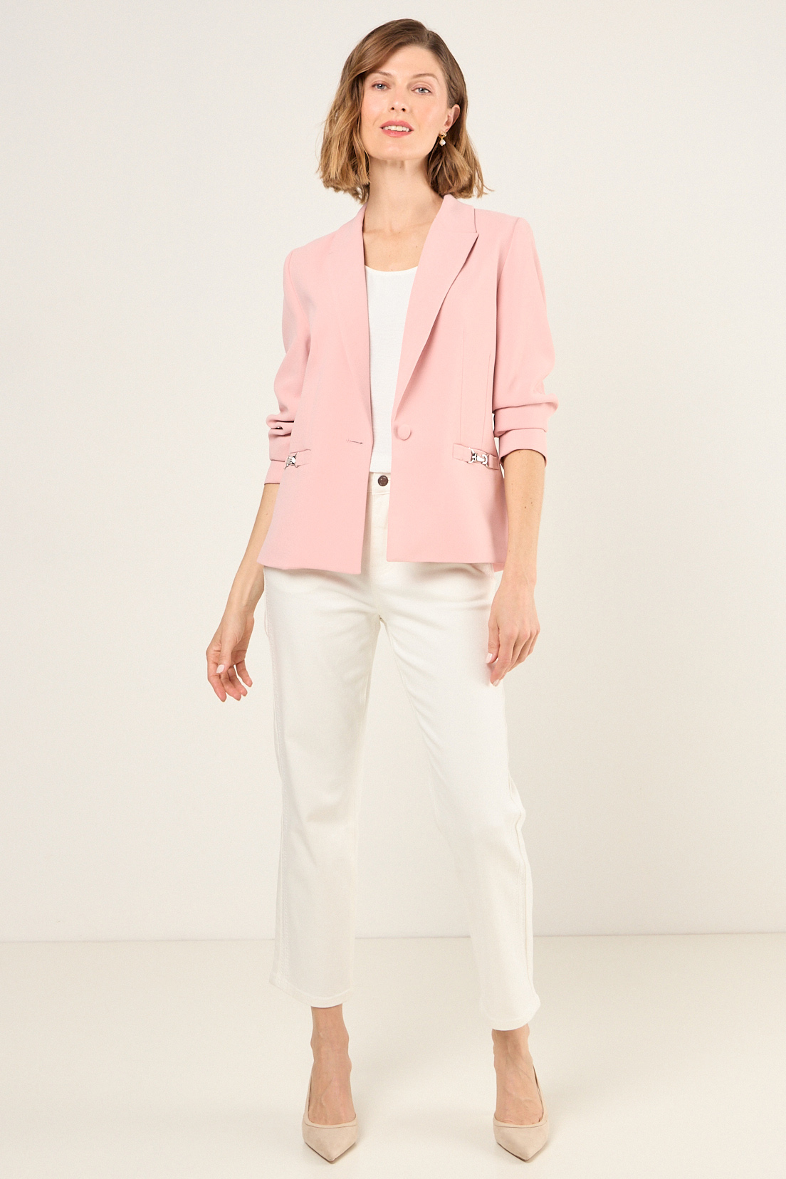 BLAZER LISO ROSA MUJER MAGRIFFE - 4