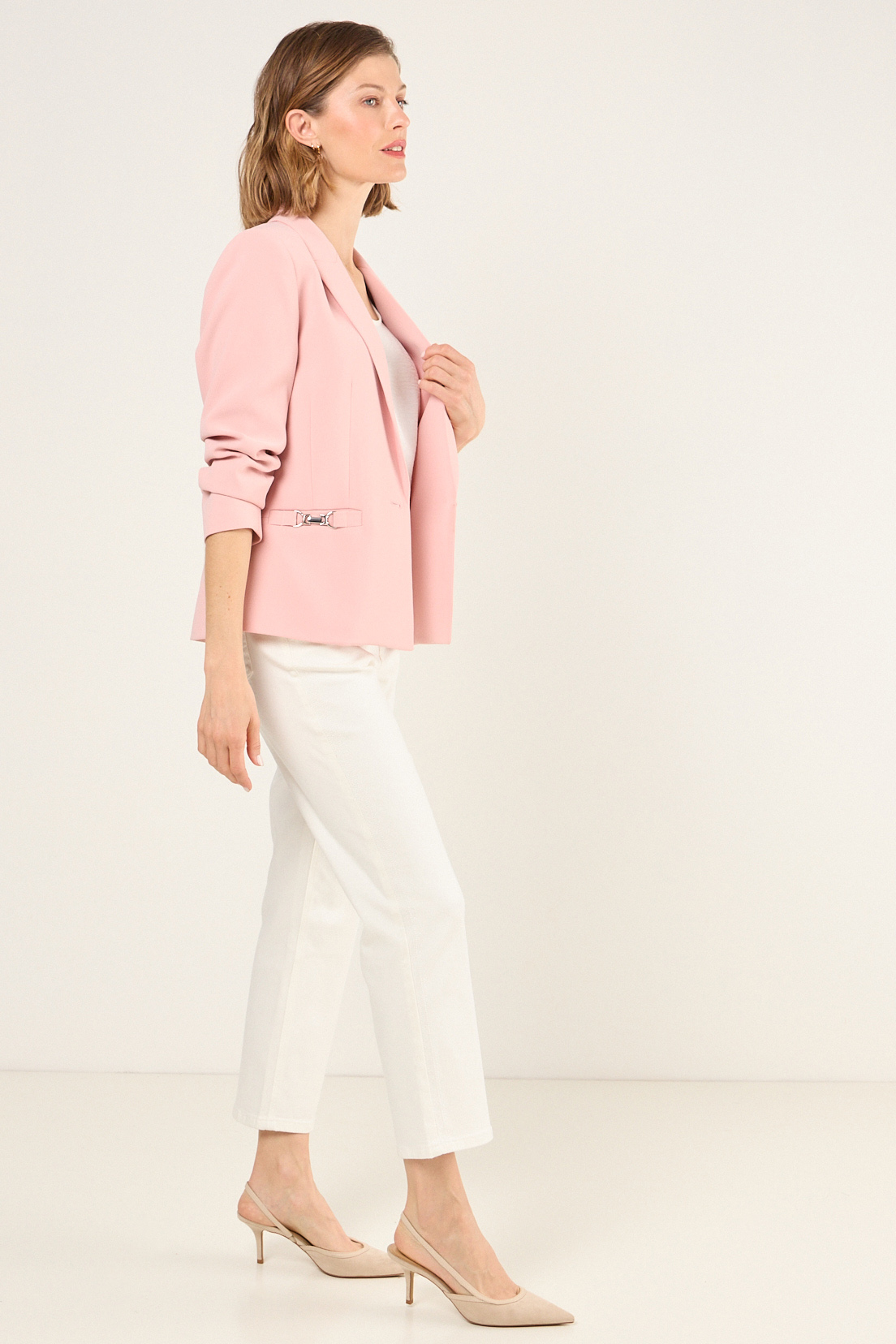 BLAZER LISO ROSA MUJER MAGRIFFE - 5