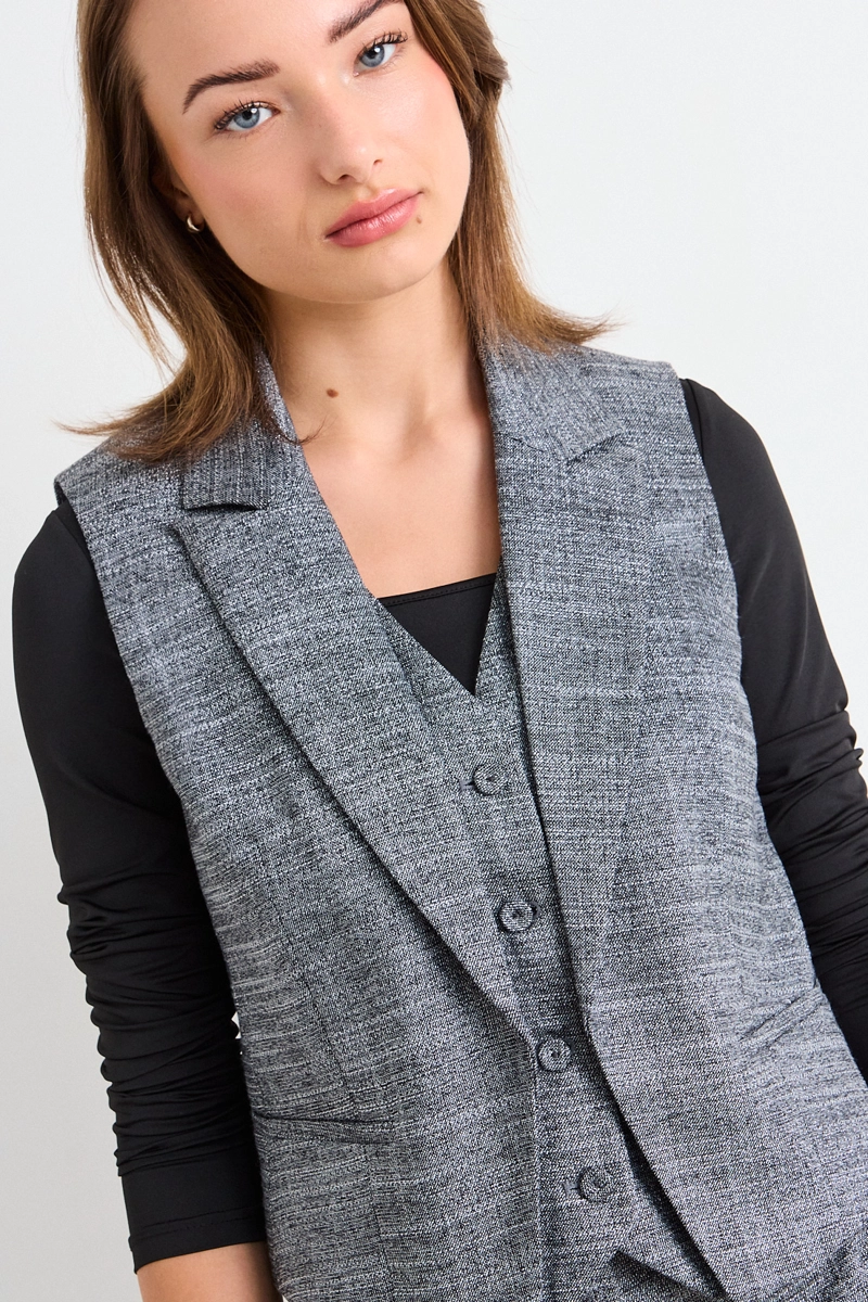 GILET FANTASIA GRIS MUJER IO - 2