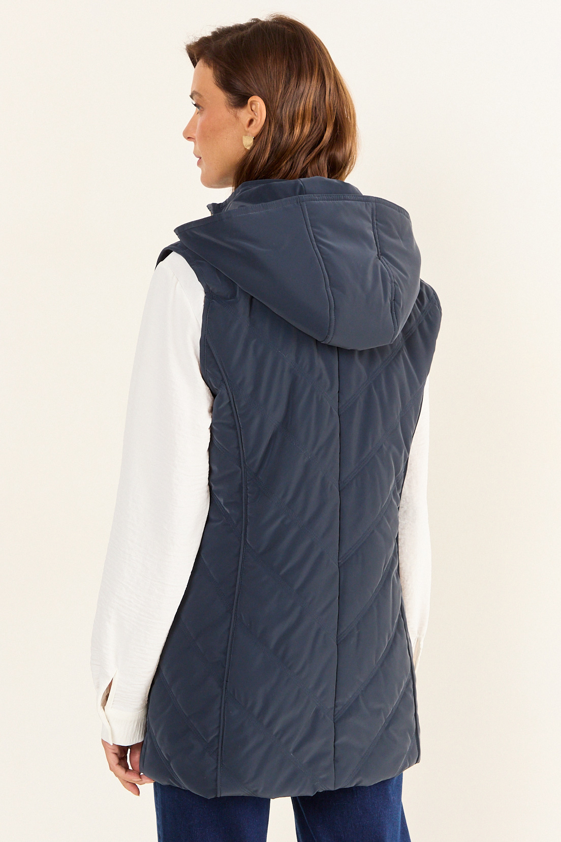 PARKA CON GORRO AZUL MUJER MAGRIFFE - 3