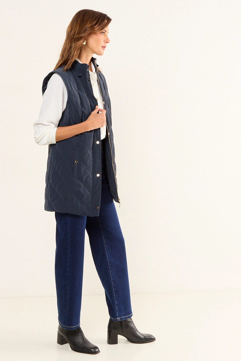 PARKA CON GORRO AZUL MUJER MAGRIFFE - 5