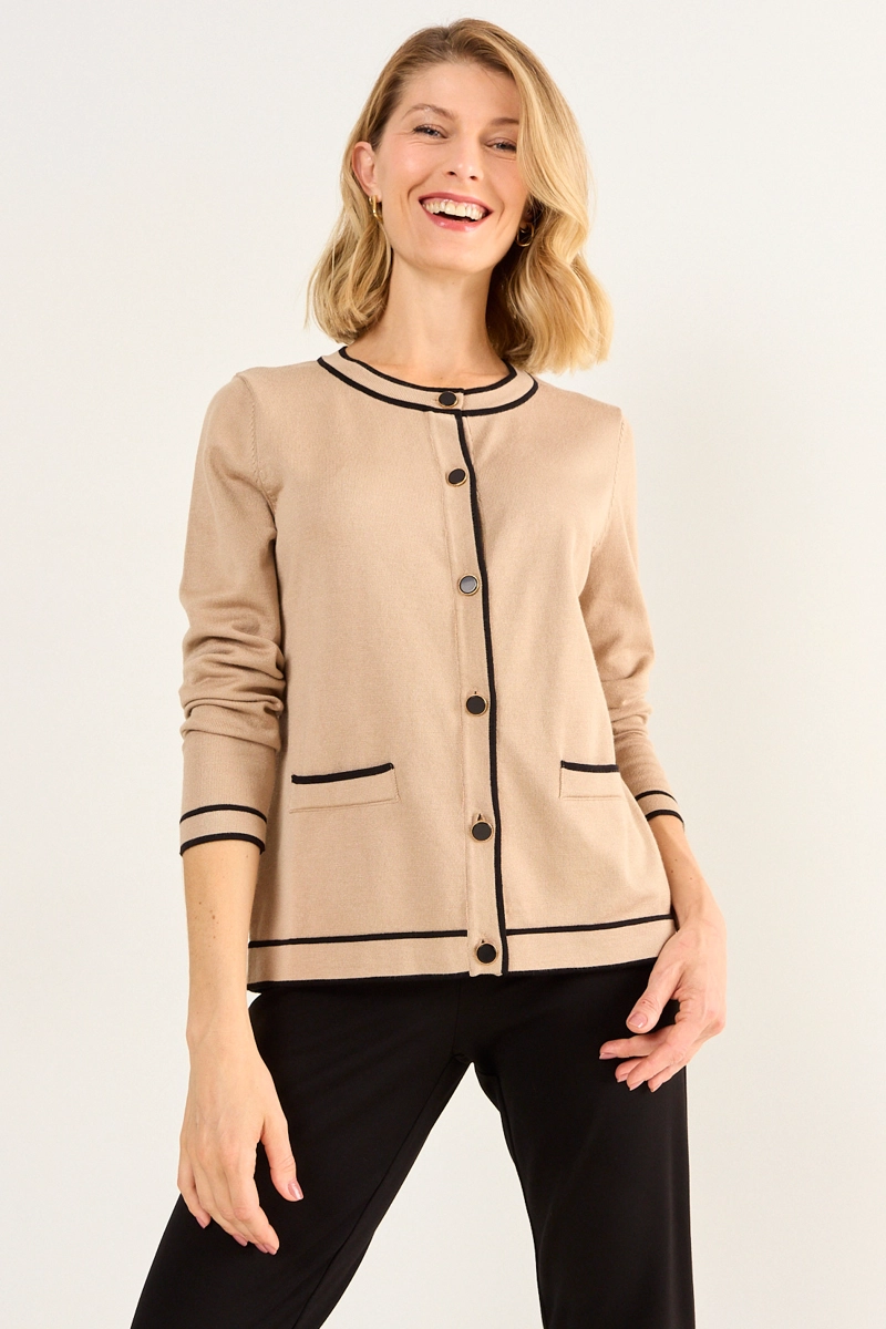 TEJIDO CHANEL BICOLOR BEIGE MUJER MAGRIFFE - 1