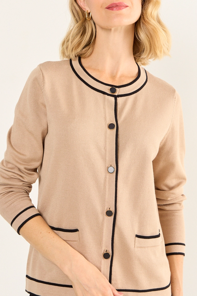 TEJIDO CHANEL BICOLOR BEIGE MUJER MAGRIFFE - 2