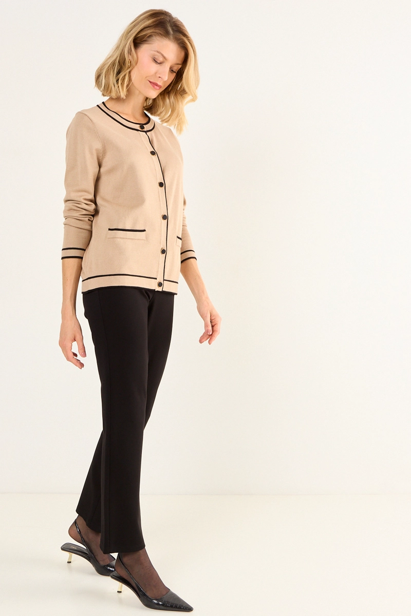 TEJIDO CHANEL BICOLOR BEIGE MUJER MAGRIFFE - 5