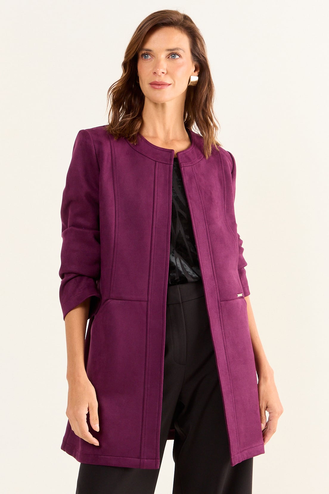 TRENCH ANTELINA MORADO MUJER MAGRIFFE - 1