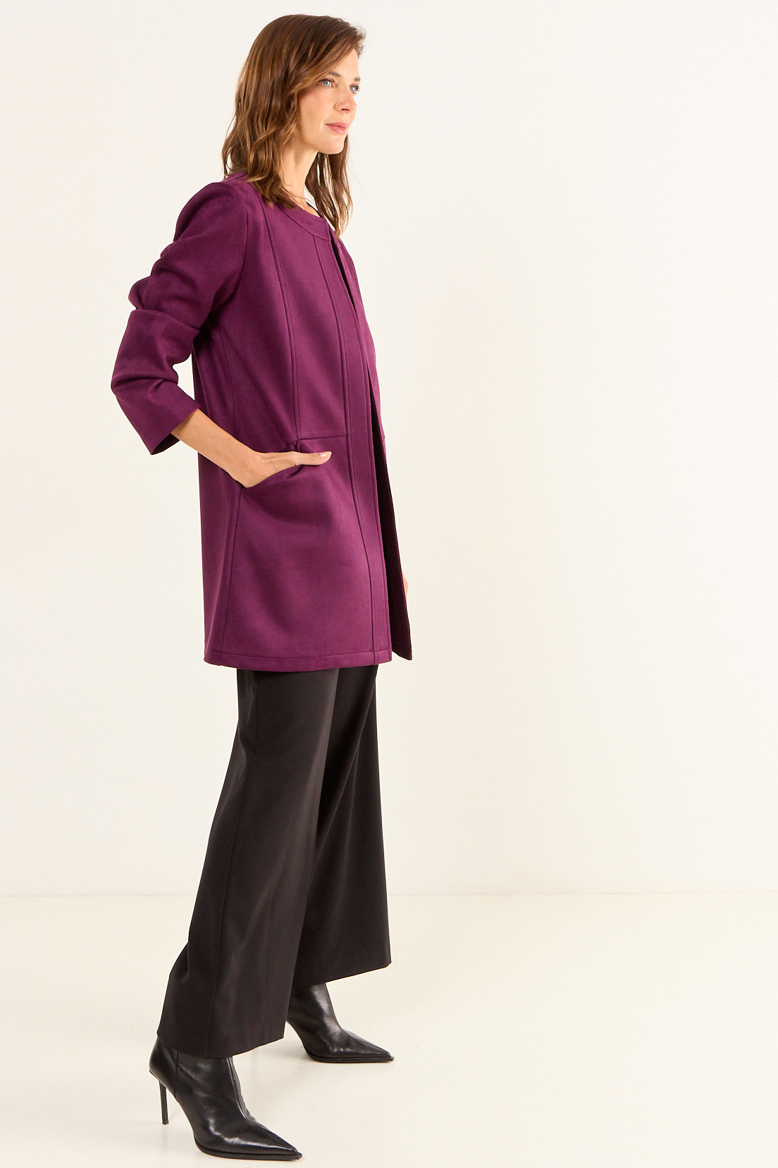 TRENCH ANTELINA MORADO MUJER MAGRIFFE - 4