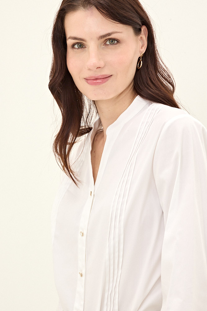 BLUSA POPELINA CRUDO MUJER MAGRIFFE - 2