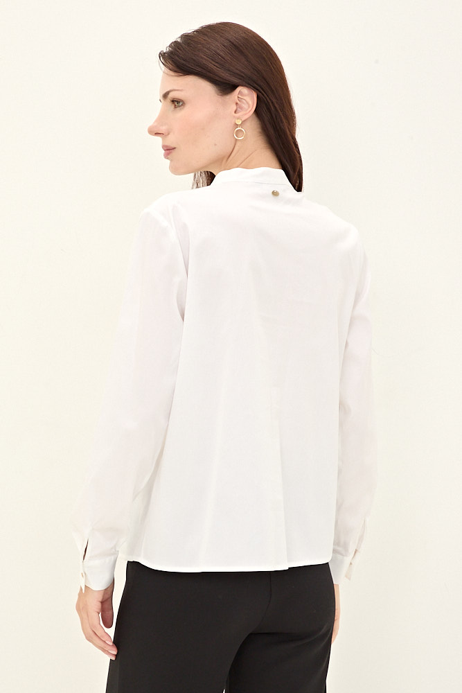 BLUSA POPELINA CRUDO MUJER MAGRIFFE - 3