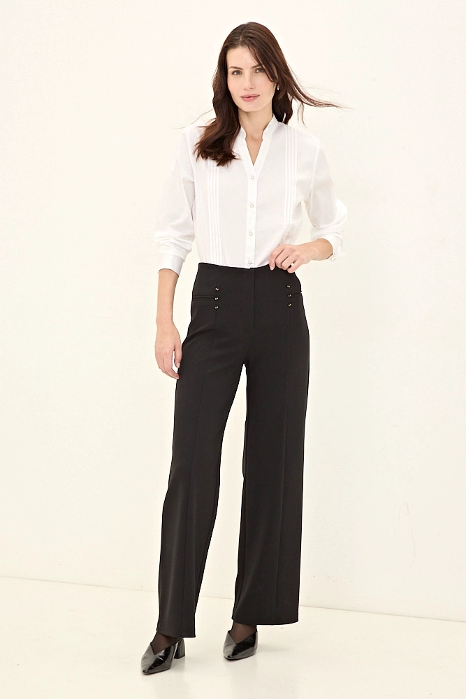 BLUSA POPELINA CRUDO MUJER MAGRIFFE - 4