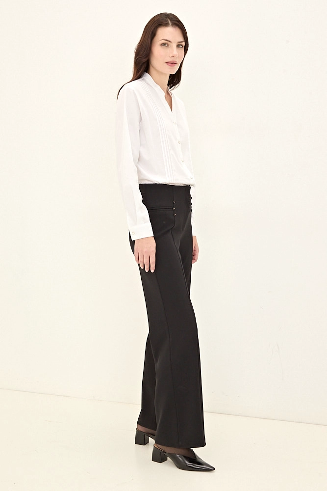 BLUSA POPELINA CRUDO MUJER MAGRIFFE - 5