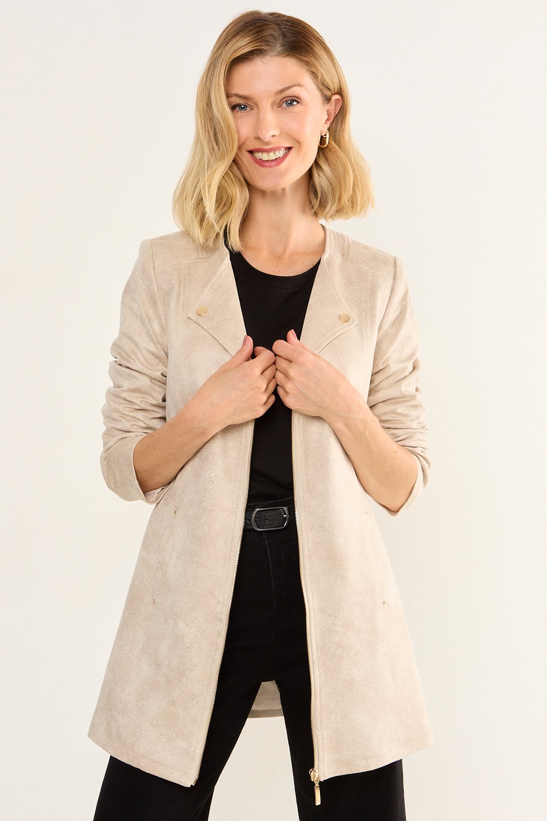TRENCH COATING BEIGE MUJER MAGRIFFE - 1