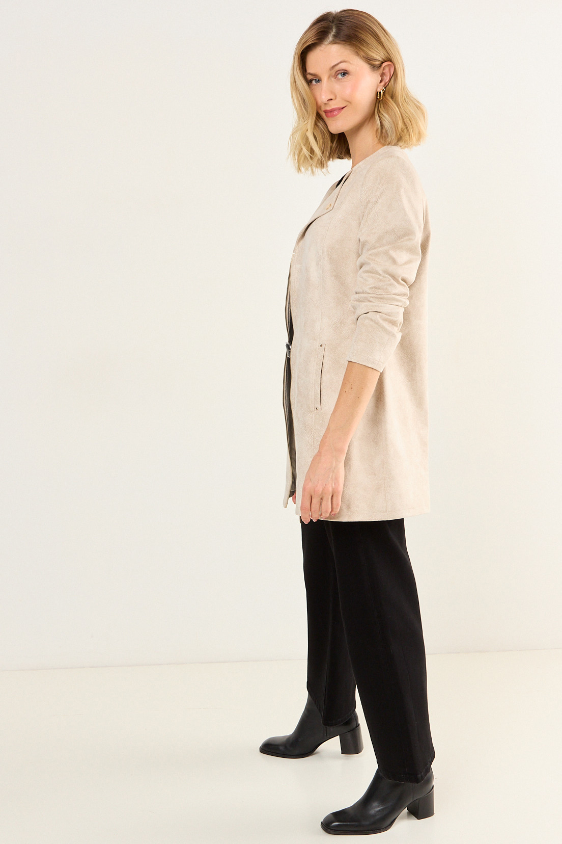 TRENCH COATING BEIGE MUJER MAGRIFFE - 4
