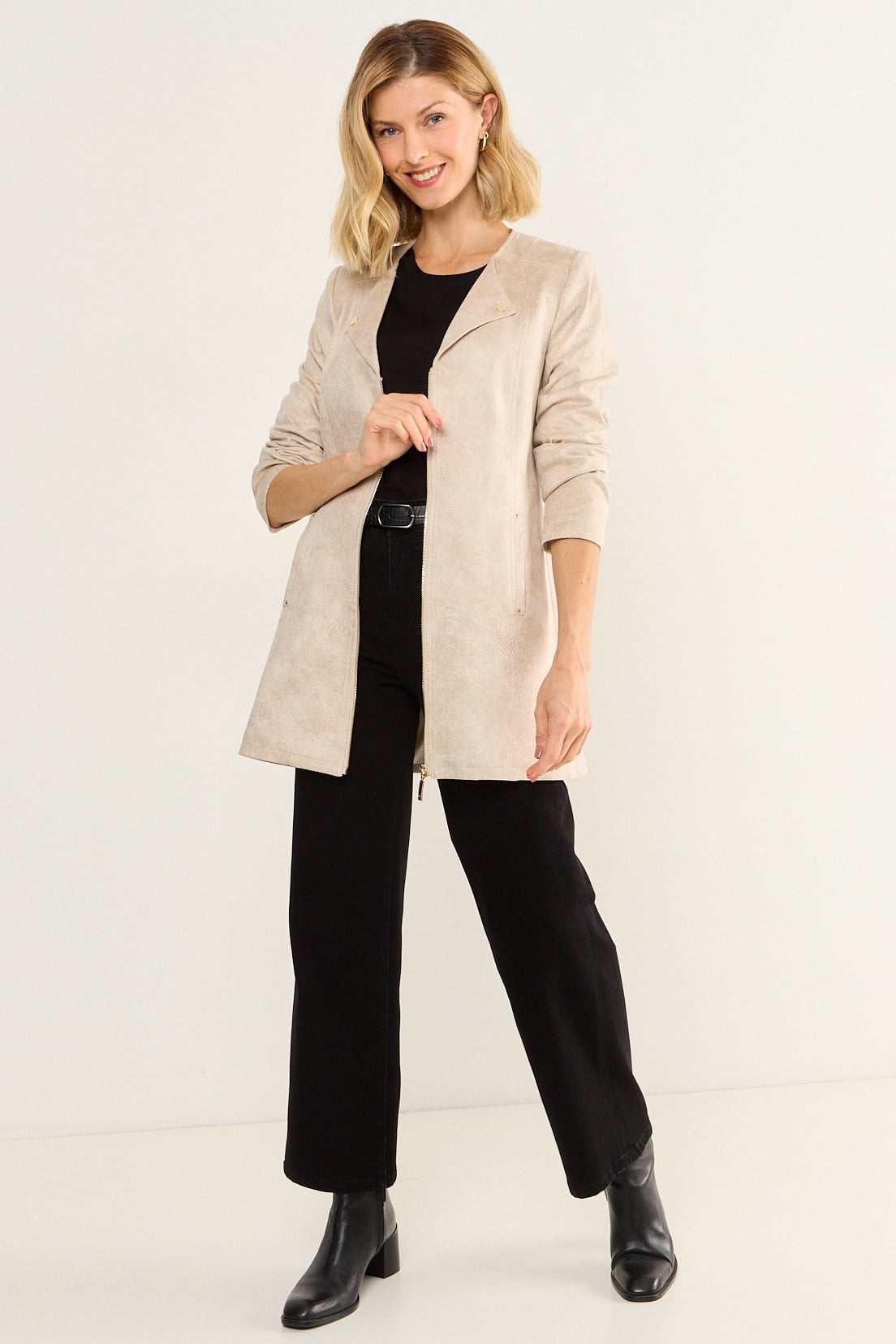 TRENCH COATING BEIGE MUJER MAGRIFFE - 5