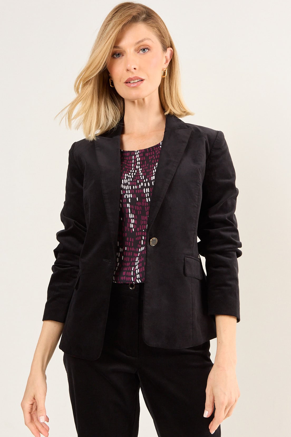BLAZER PANA NEGRO MUJER MAGRIFFE - 1